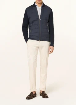 Strickjacke NEDO im Materialmix