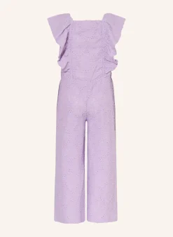 Strick-Jumpsuit mit Volants