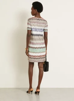 Strickkleid mit Glitzergarn