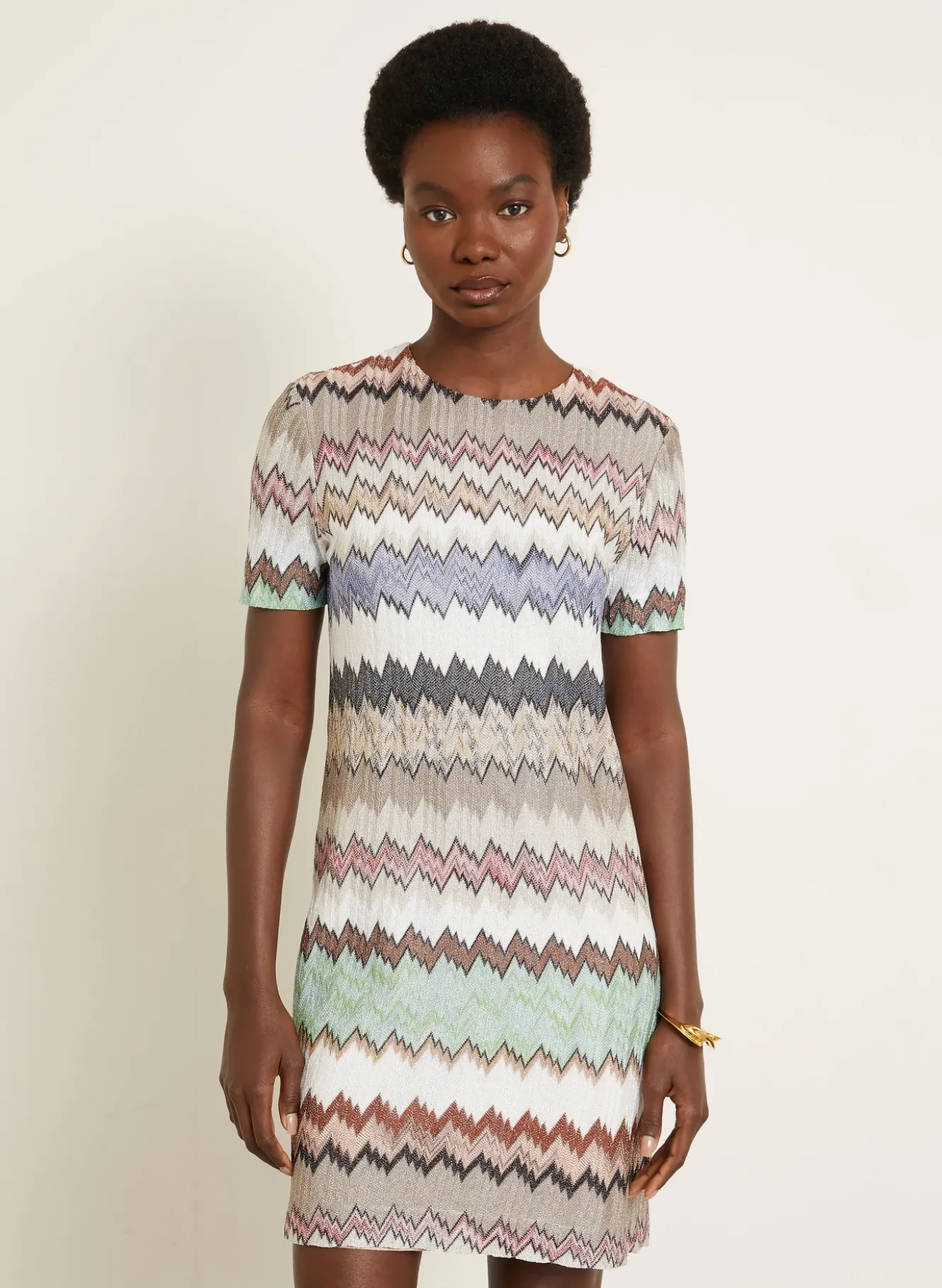 Strickkleid mit Glitzergarn