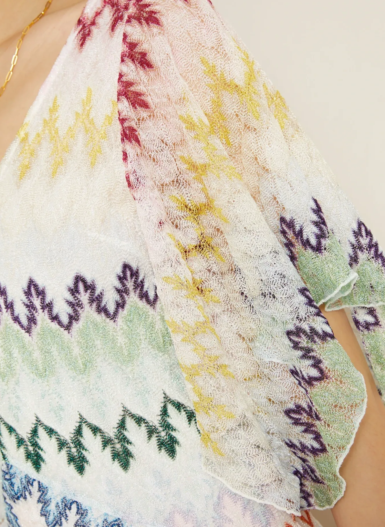 Strickkleid mit Glitzergarn