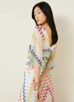 Strickkleid mit Glitzergarn