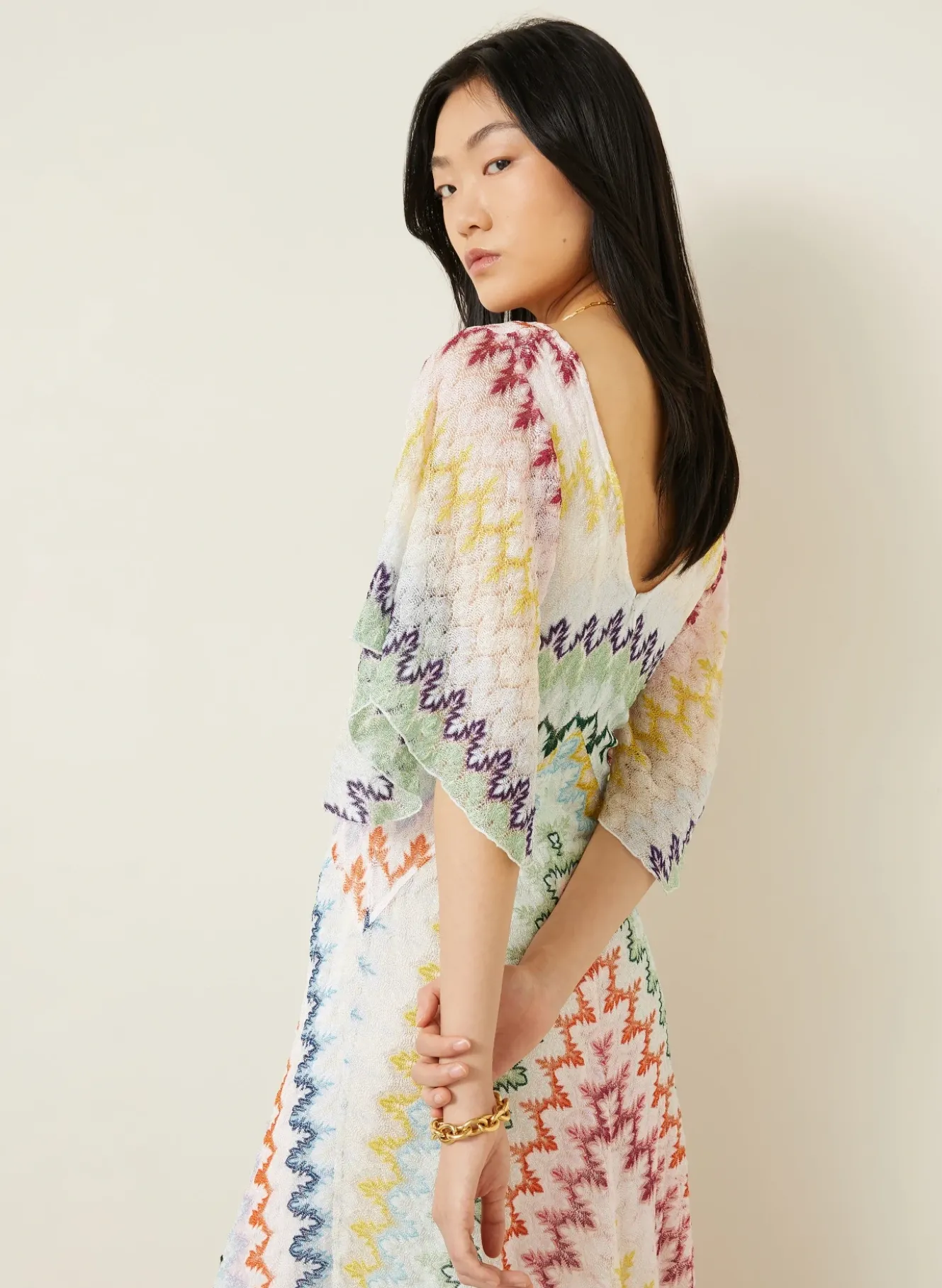 Strickkleid mit Glitzergarn