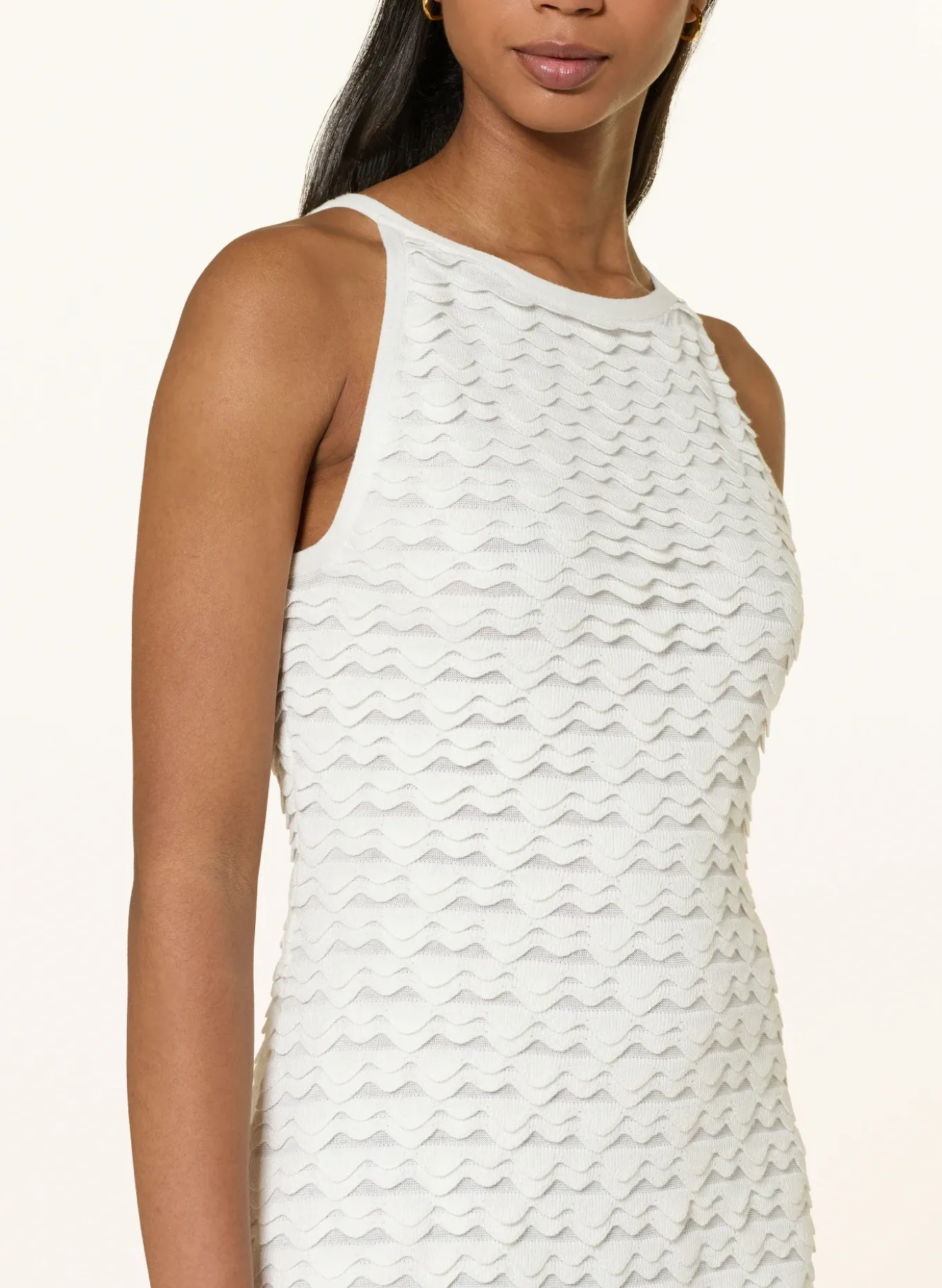 Strickkleid mit Glitzergarn