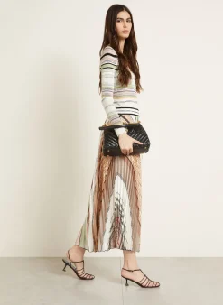 Strickkleid mit Plissees