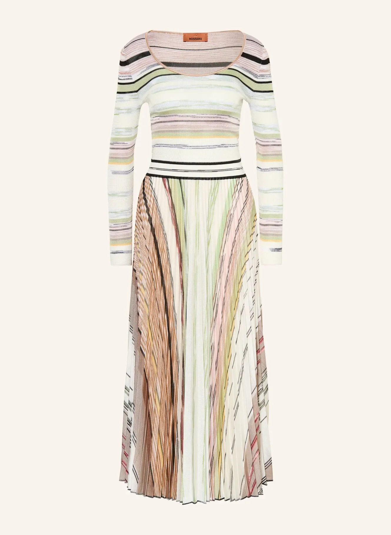 Strickkleid mit Plissees