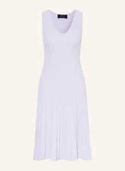 Strickkleid mit Plissees und Glitzegarn