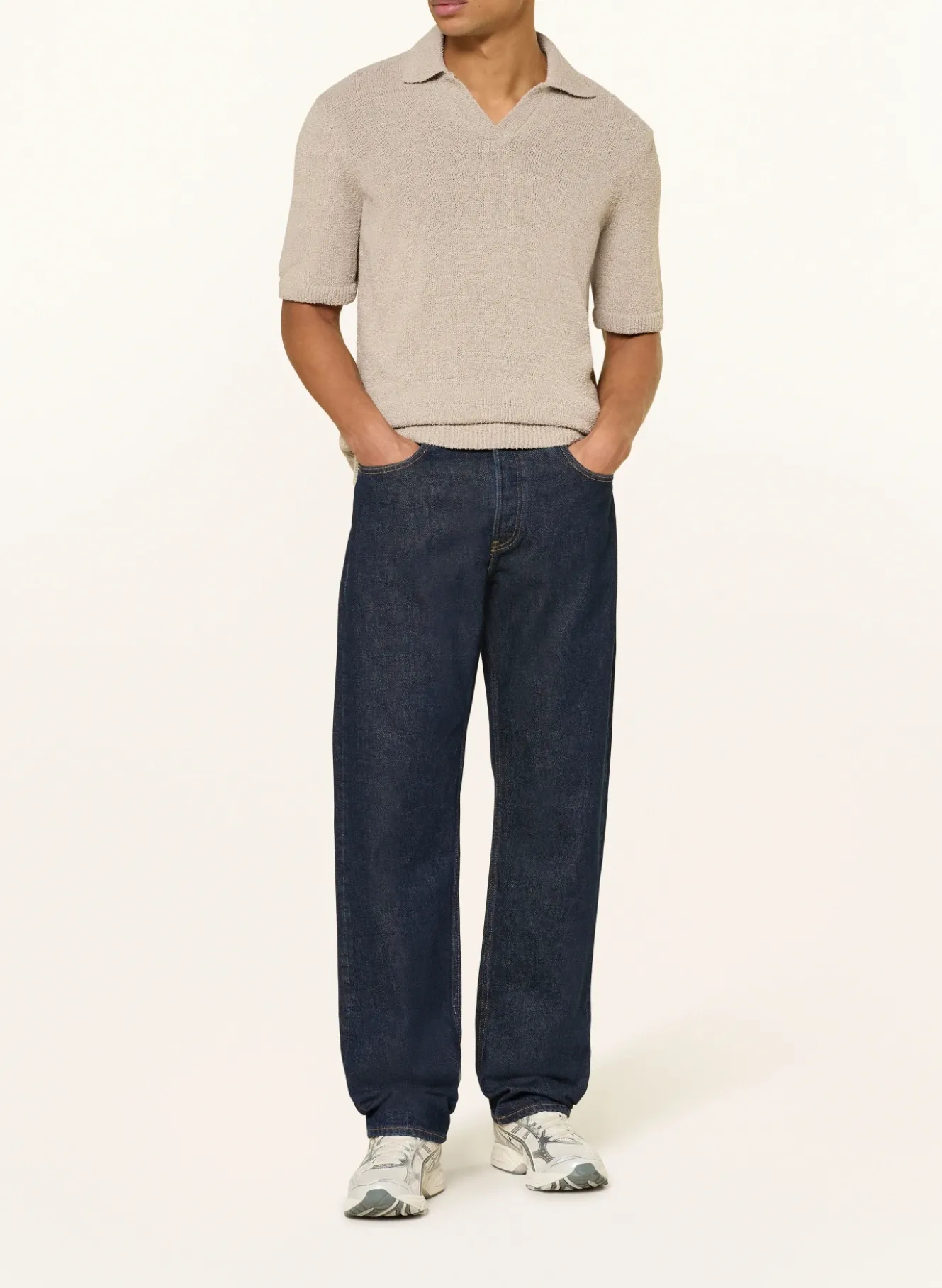 Strick-Poloshirt