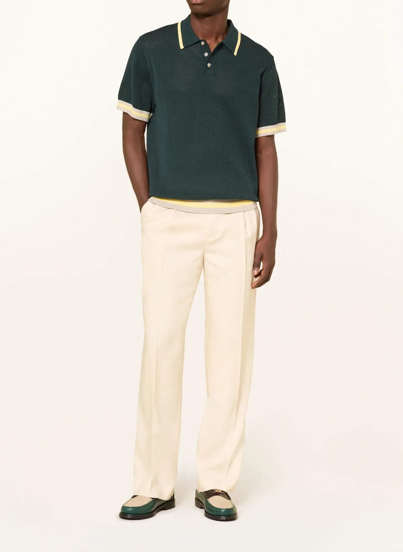 Strick-Poloshirt