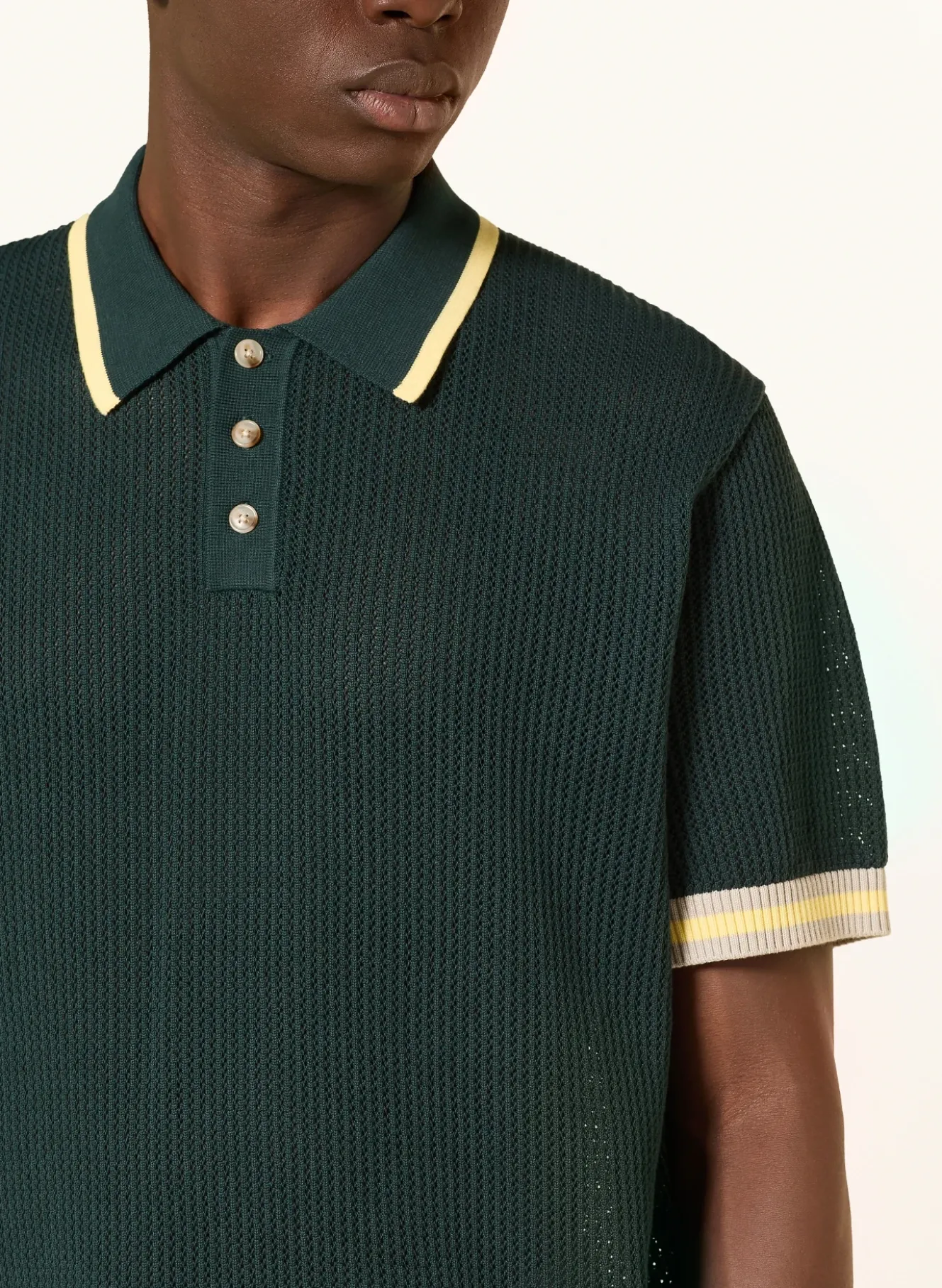 Strick-Poloshirt