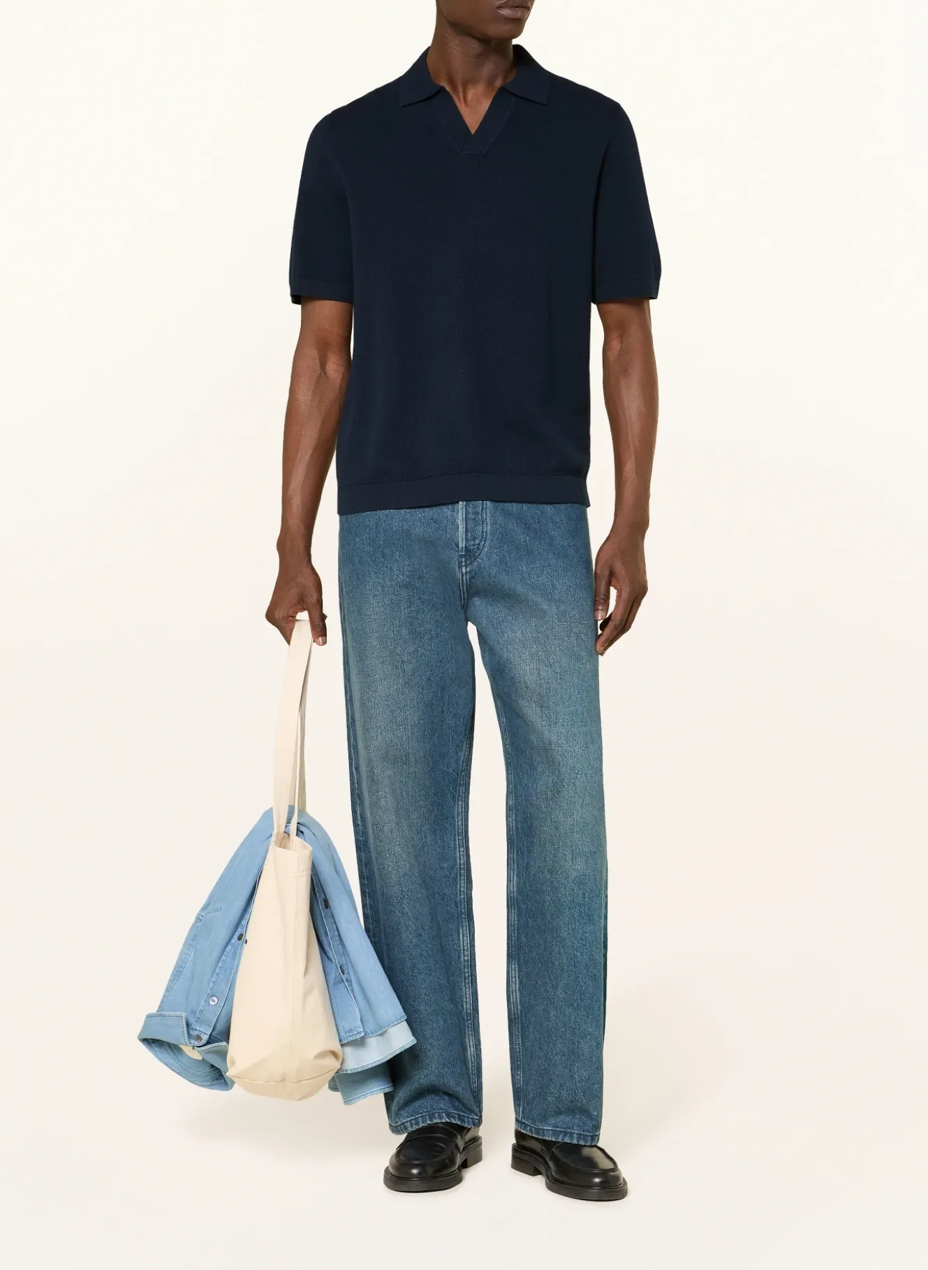 Strick-Poloshirt
