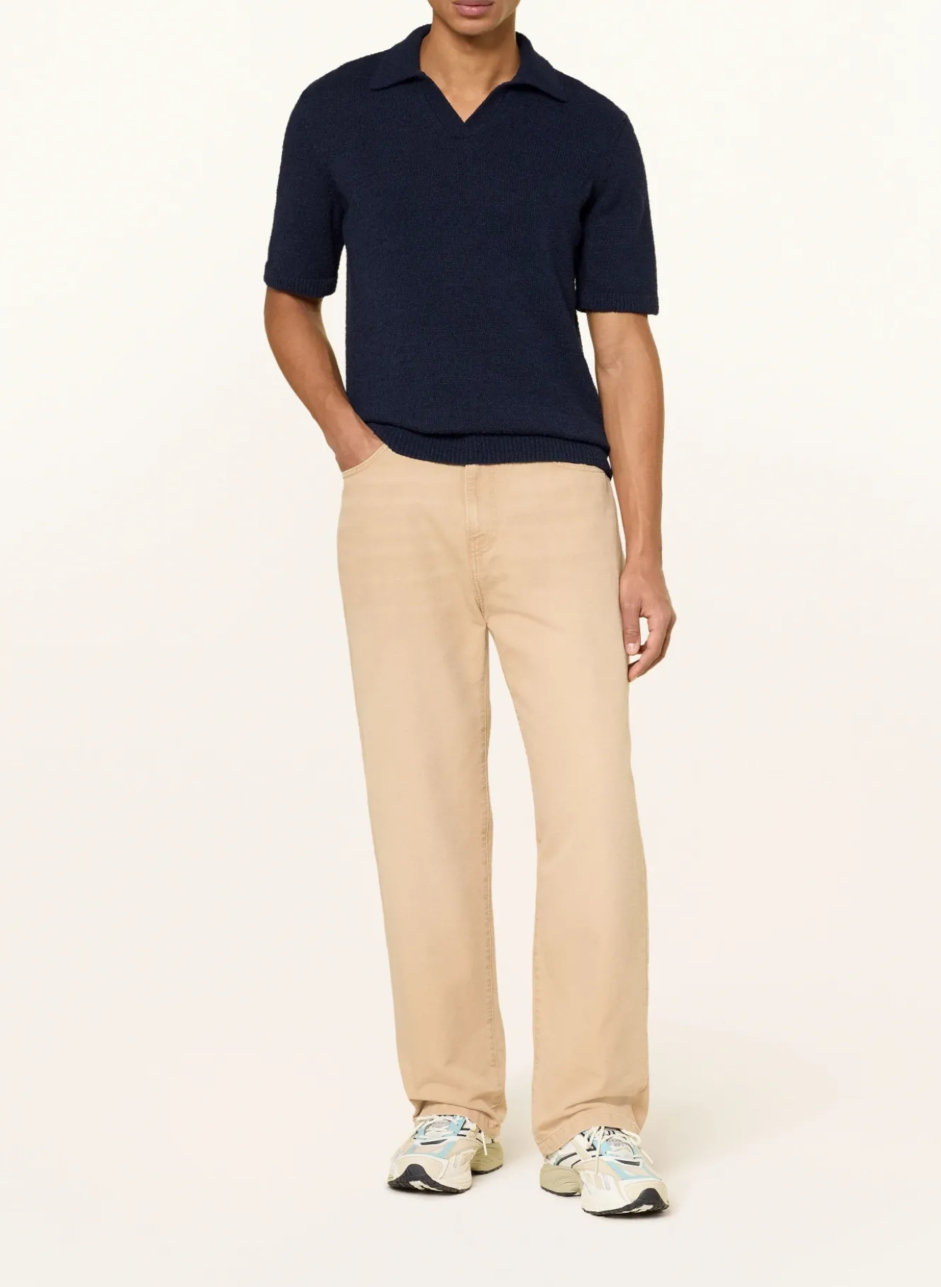 Strick-Poloshirt