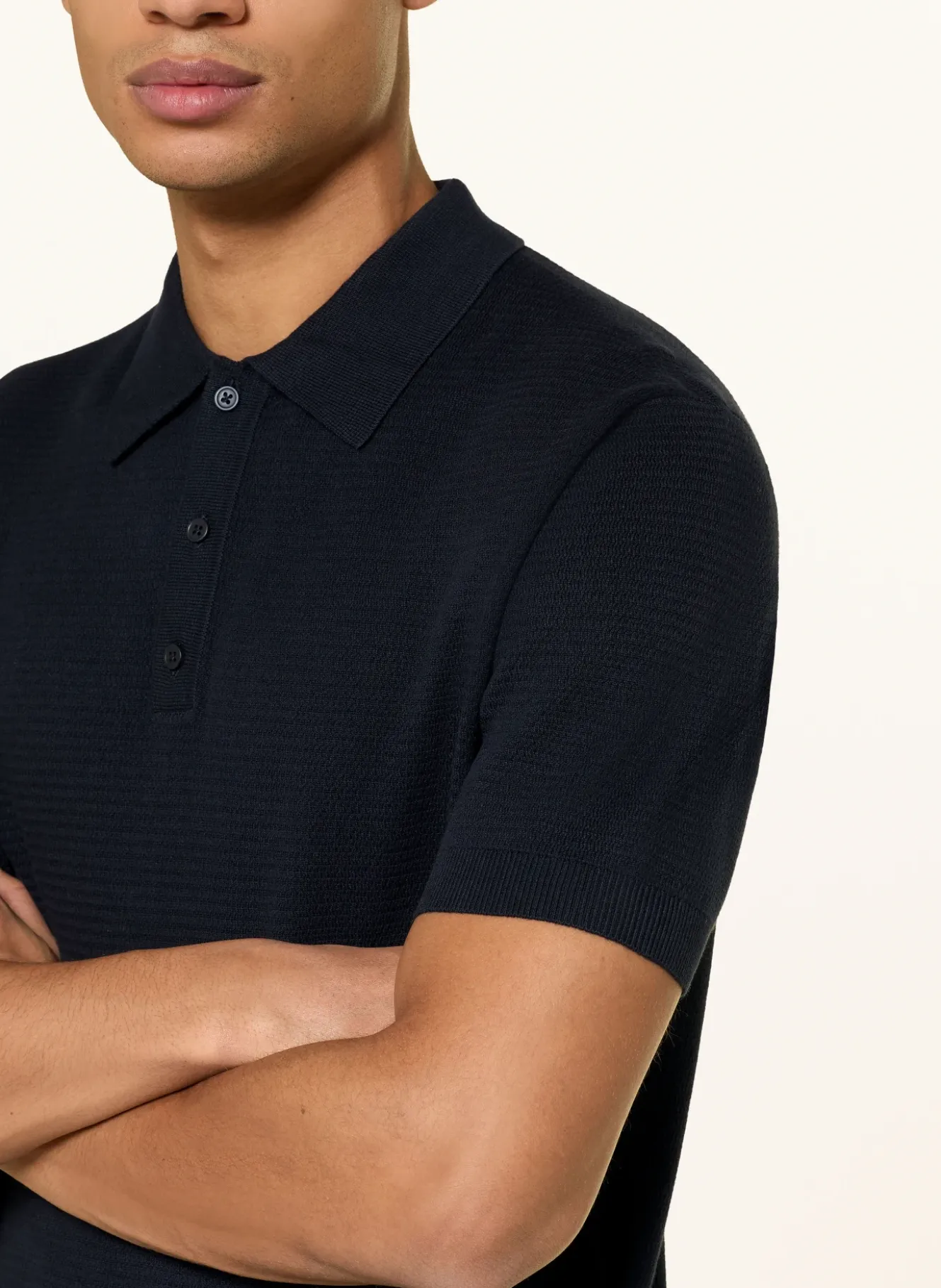 Strick-Poloshirt