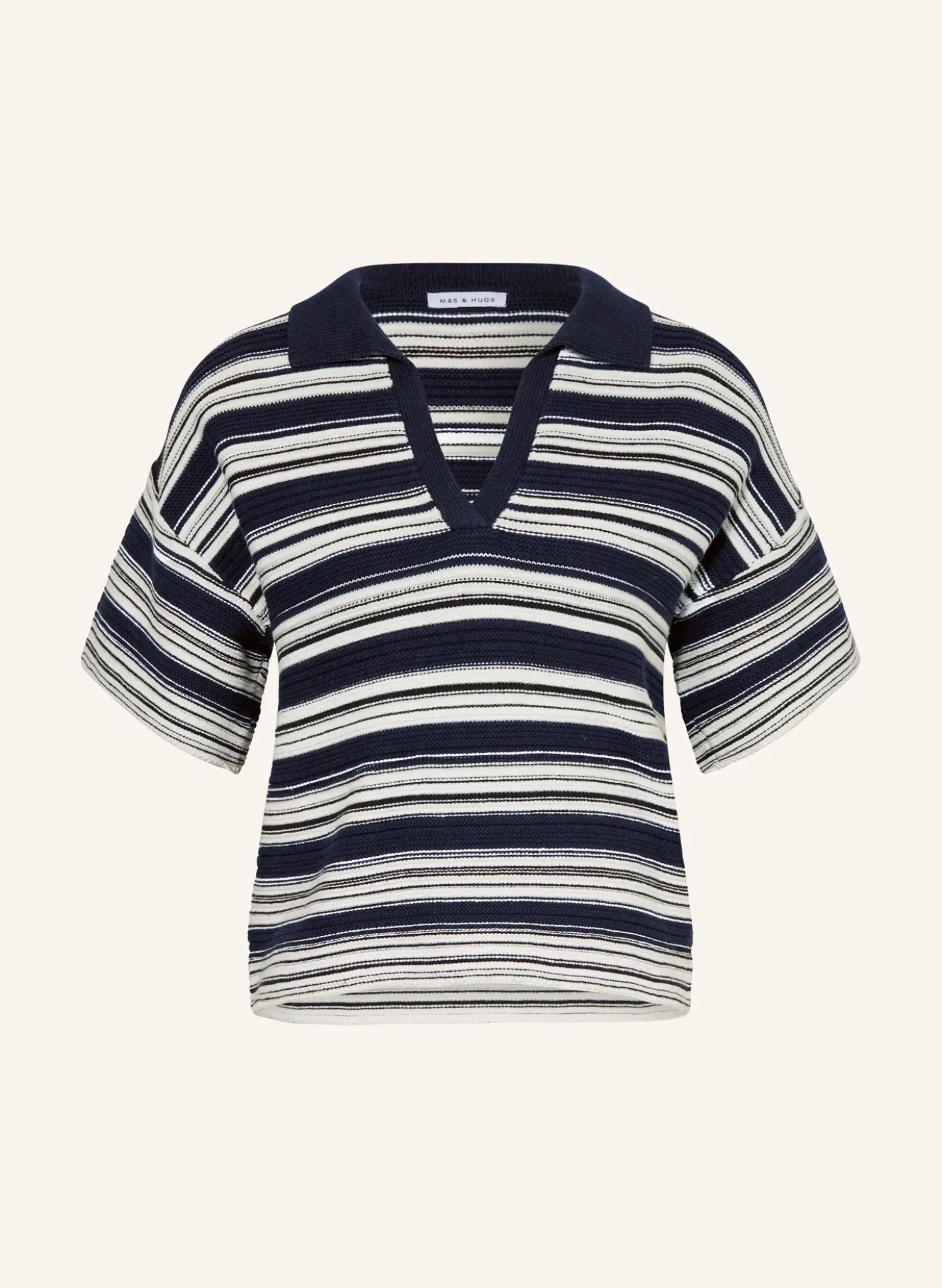 Strick-Poloshirt