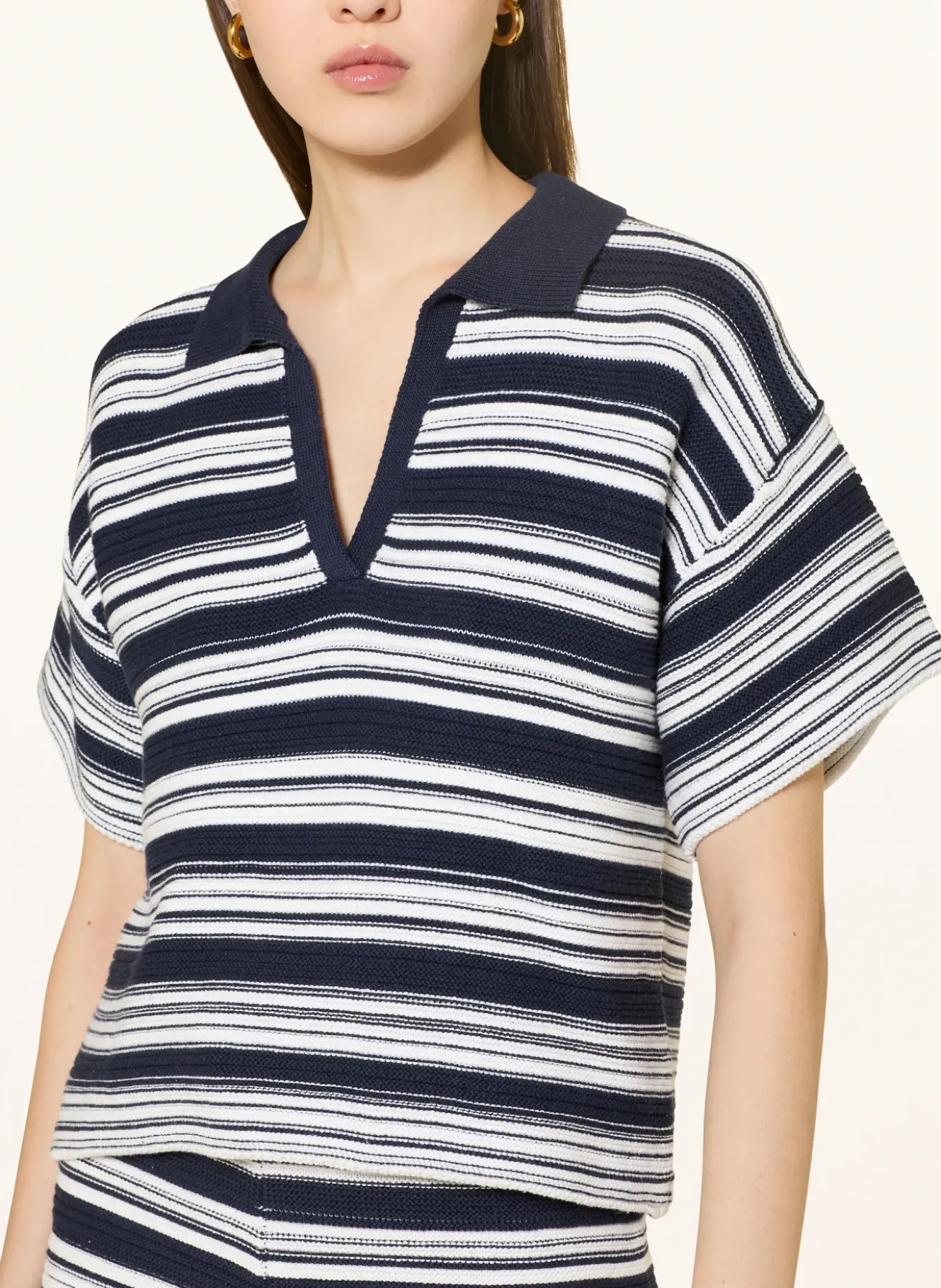 Strick-Poloshirt
