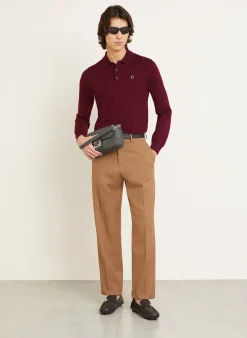 Strick-Poloshirt