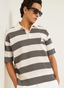 Strick-Poloshirt