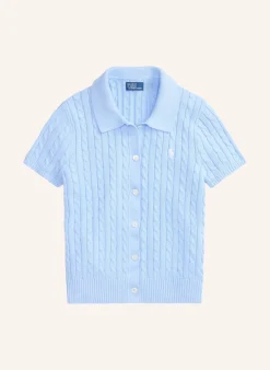 Strick-Poloshirt