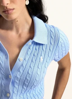 Strick-Poloshirt