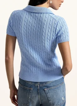 Strick-Poloshirt