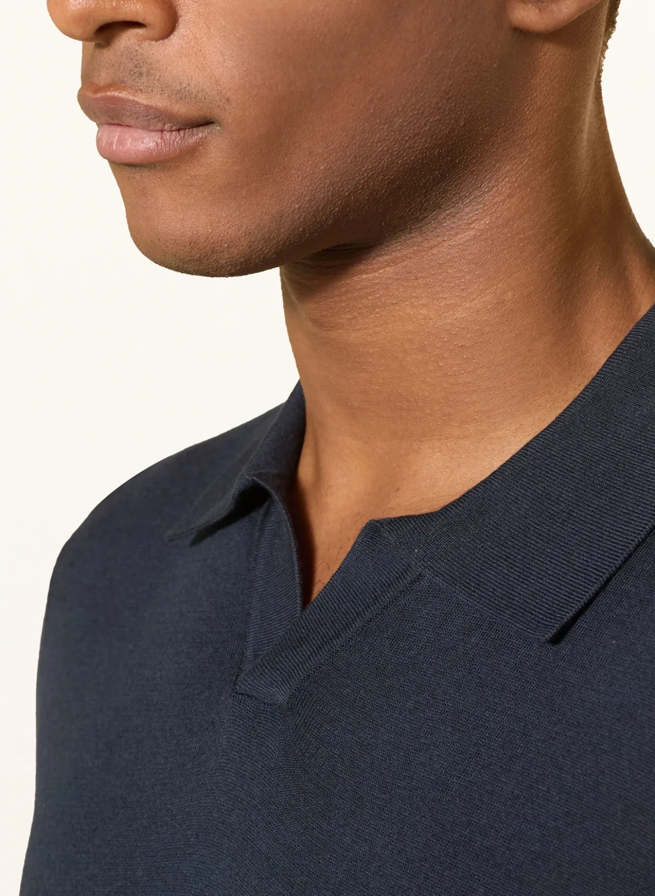 Strick-Poloshirt