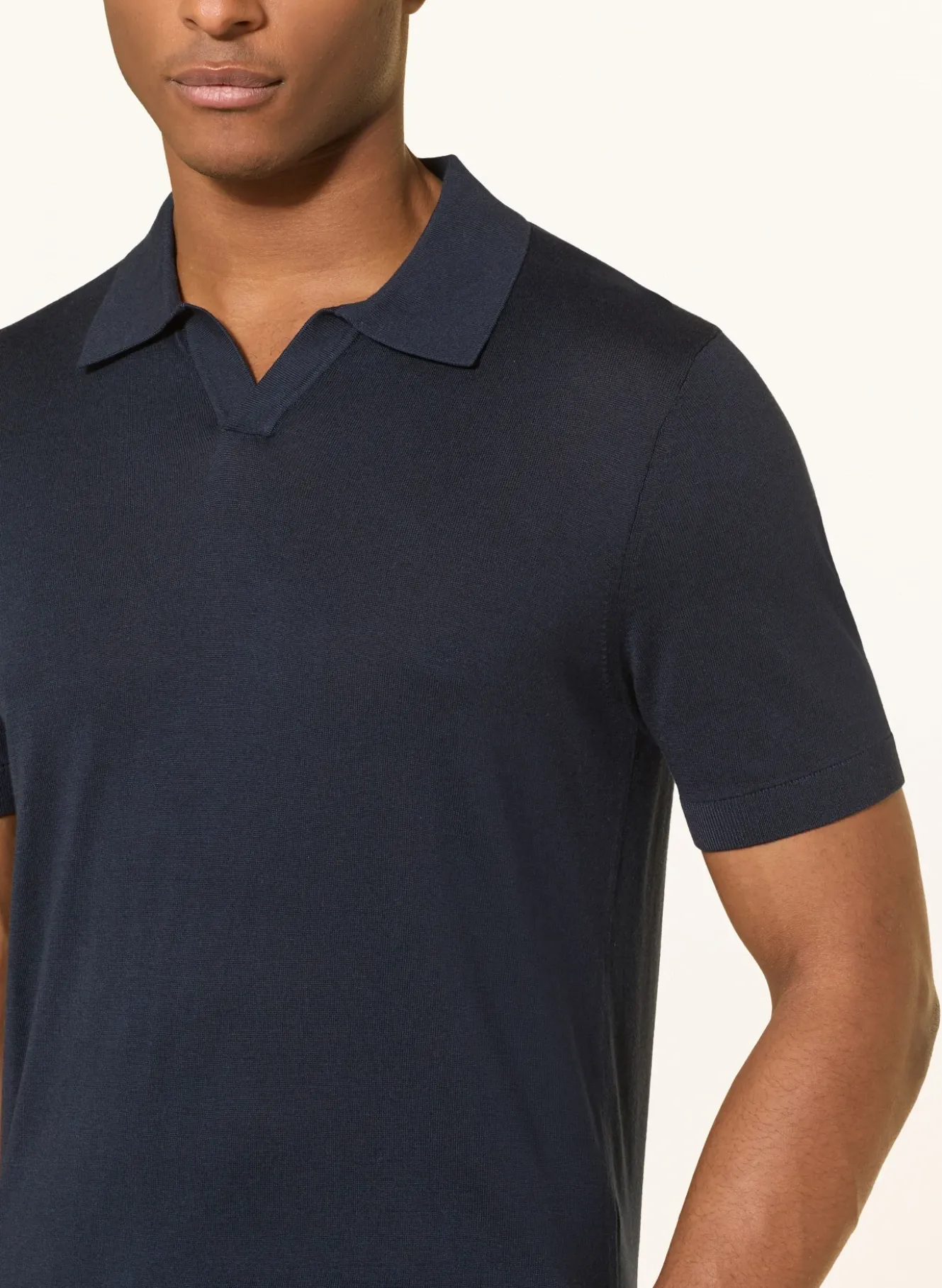 Strick-Poloshirt