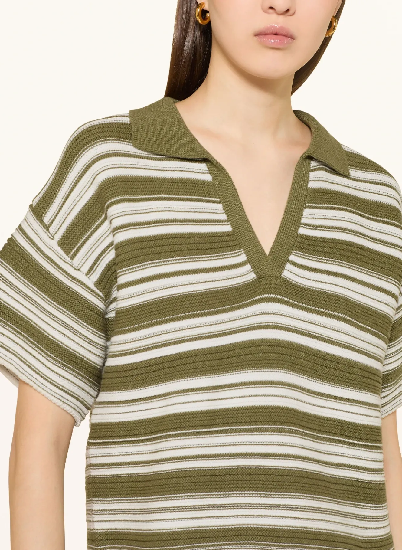 Strick-Poloshirt