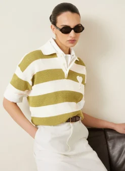 Strick-Poloshirt