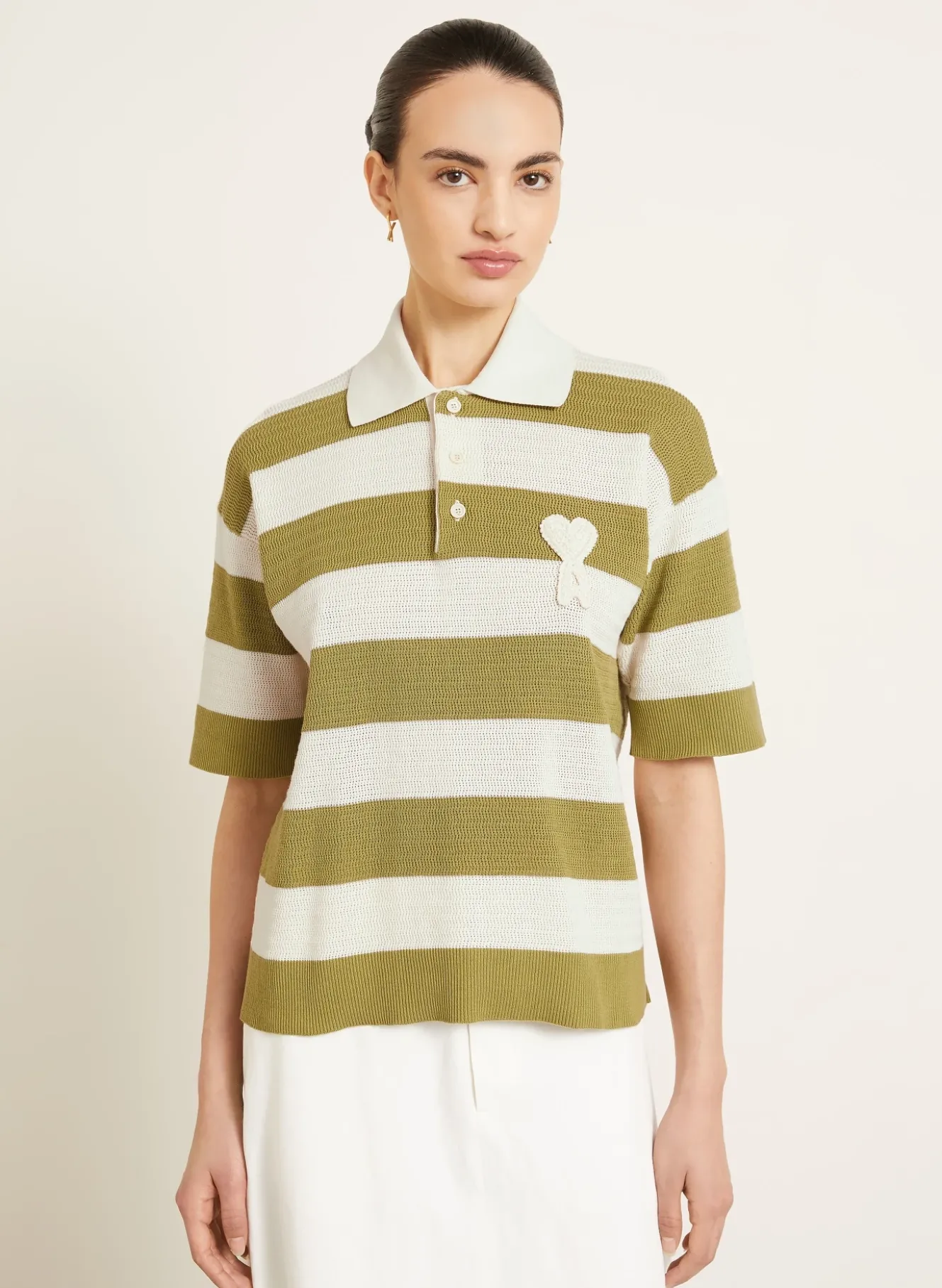 Strick-Poloshirt