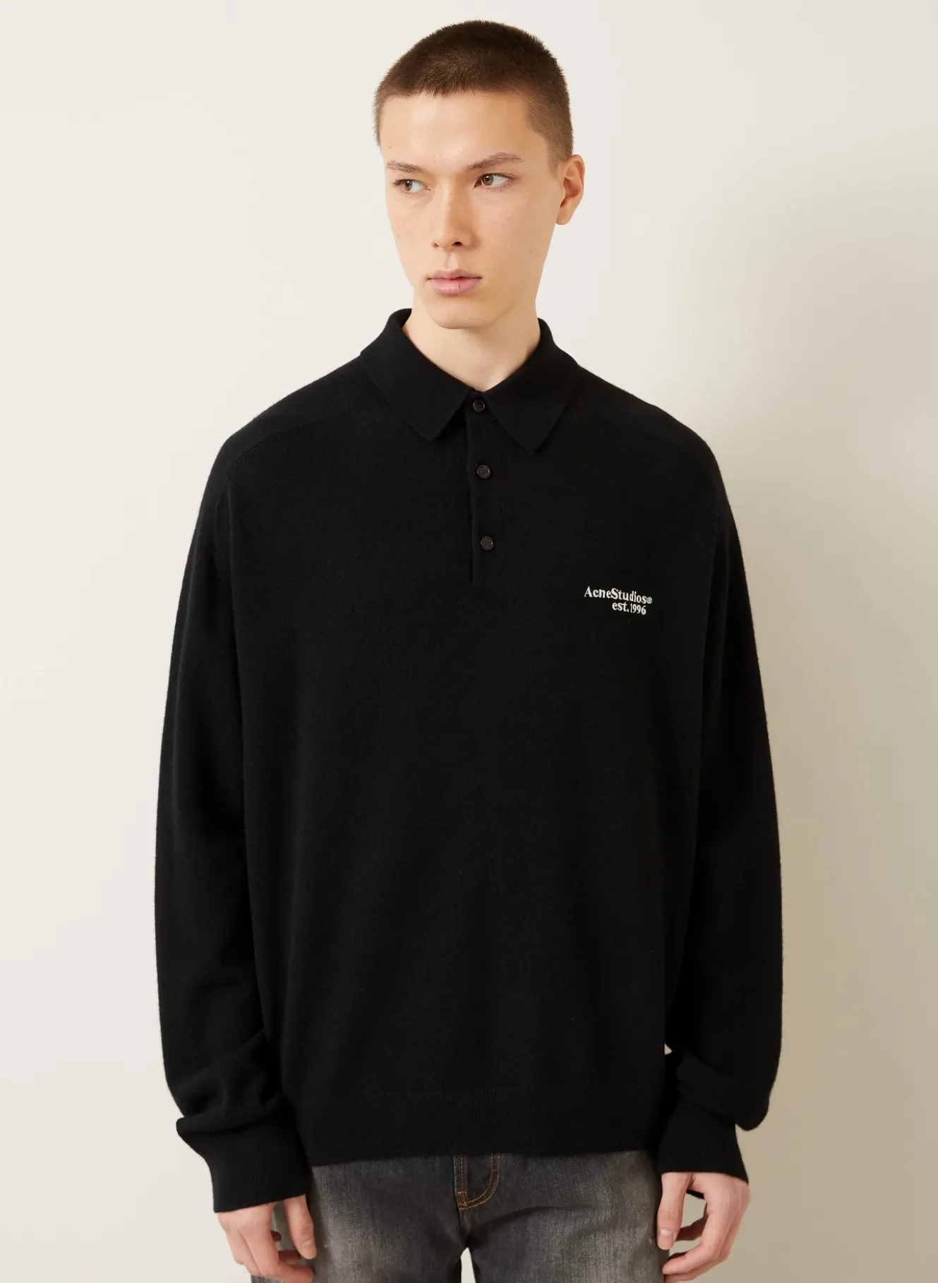 Strick-Poloshirt