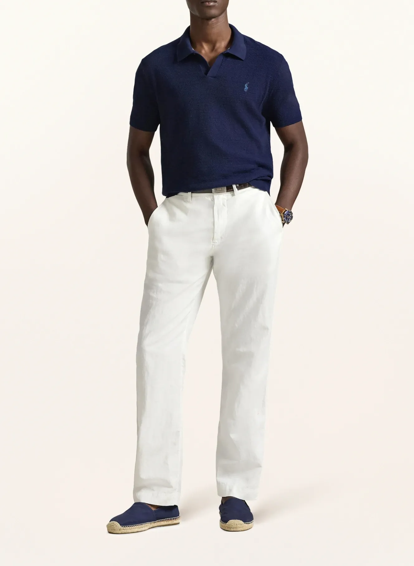 Strick-Poloshirt