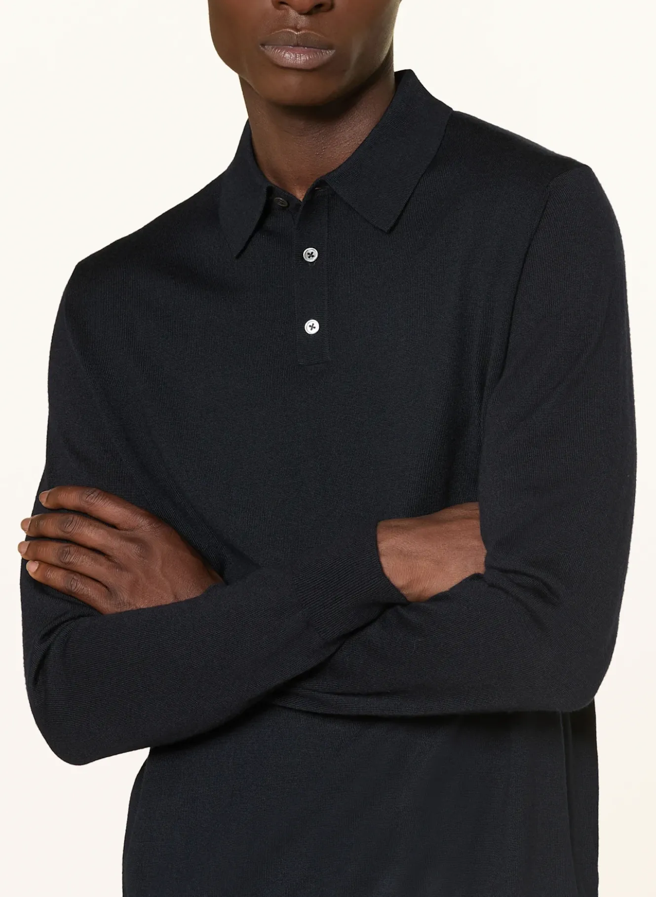 Strick-Poloshirt