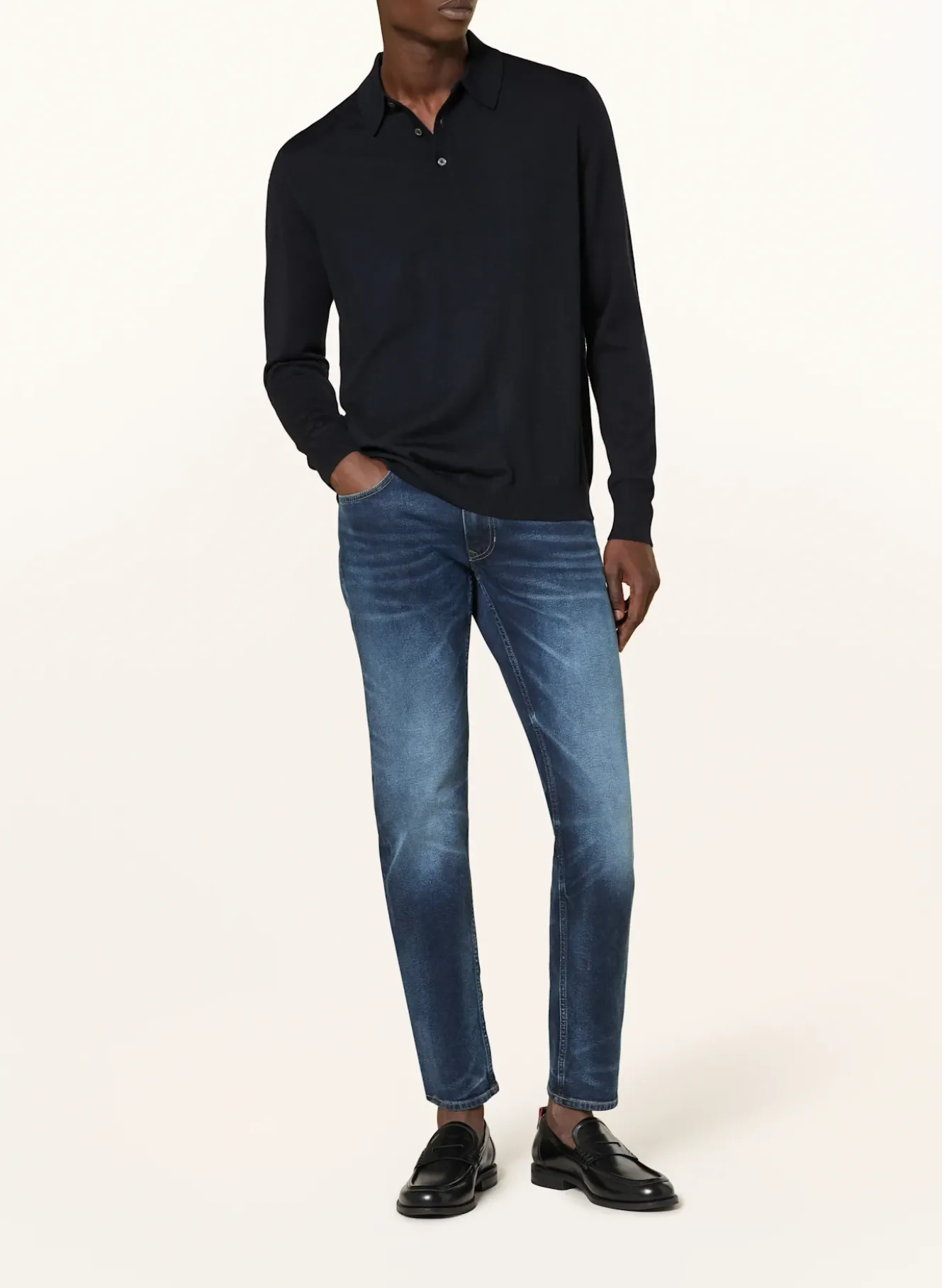 Strick-Poloshirt