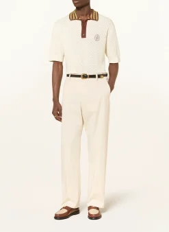 Strick-Poloshirt