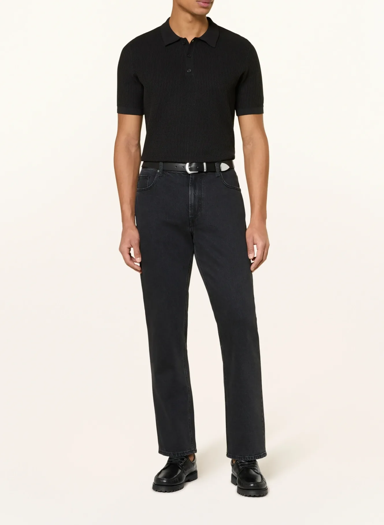 Strick-Poloshirt
