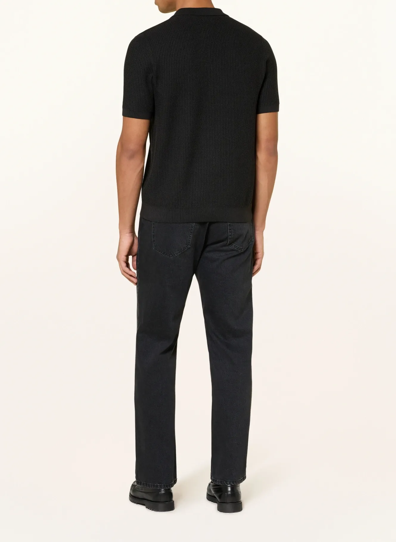 Strick-Poloshirt
