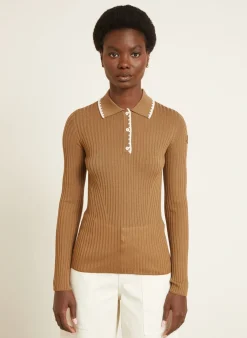 Strick-Poloshirt