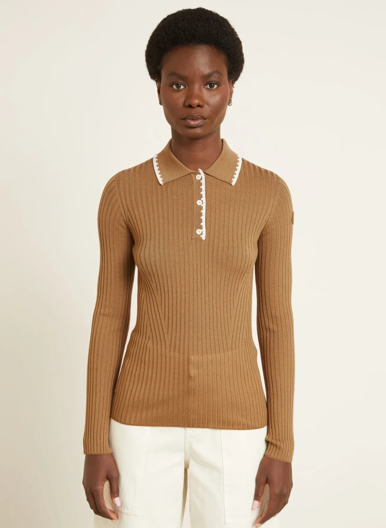 Strick-Poloshirt