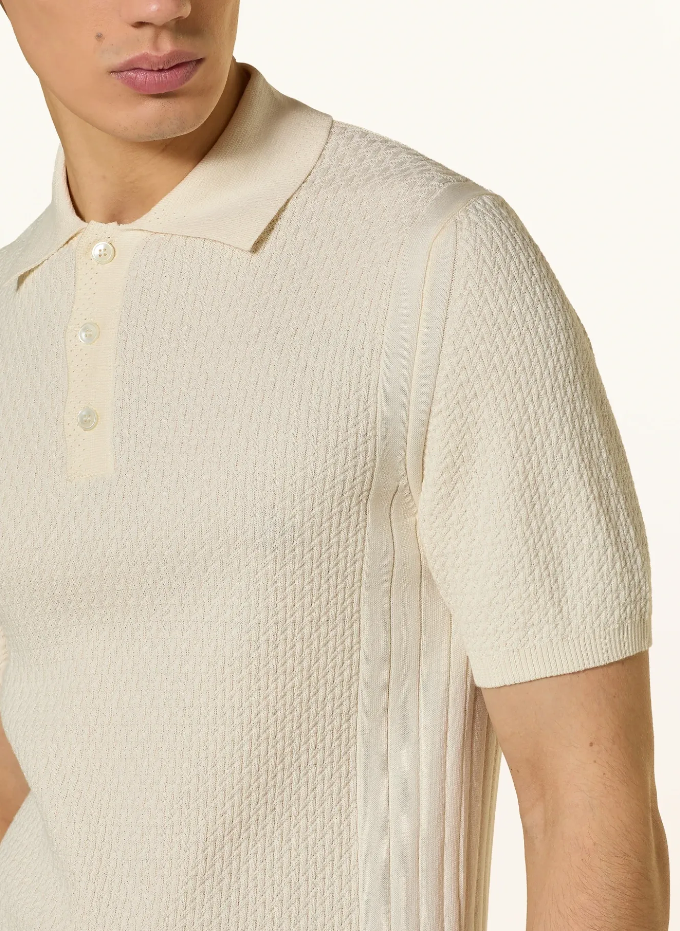 Strick-Poloshirt