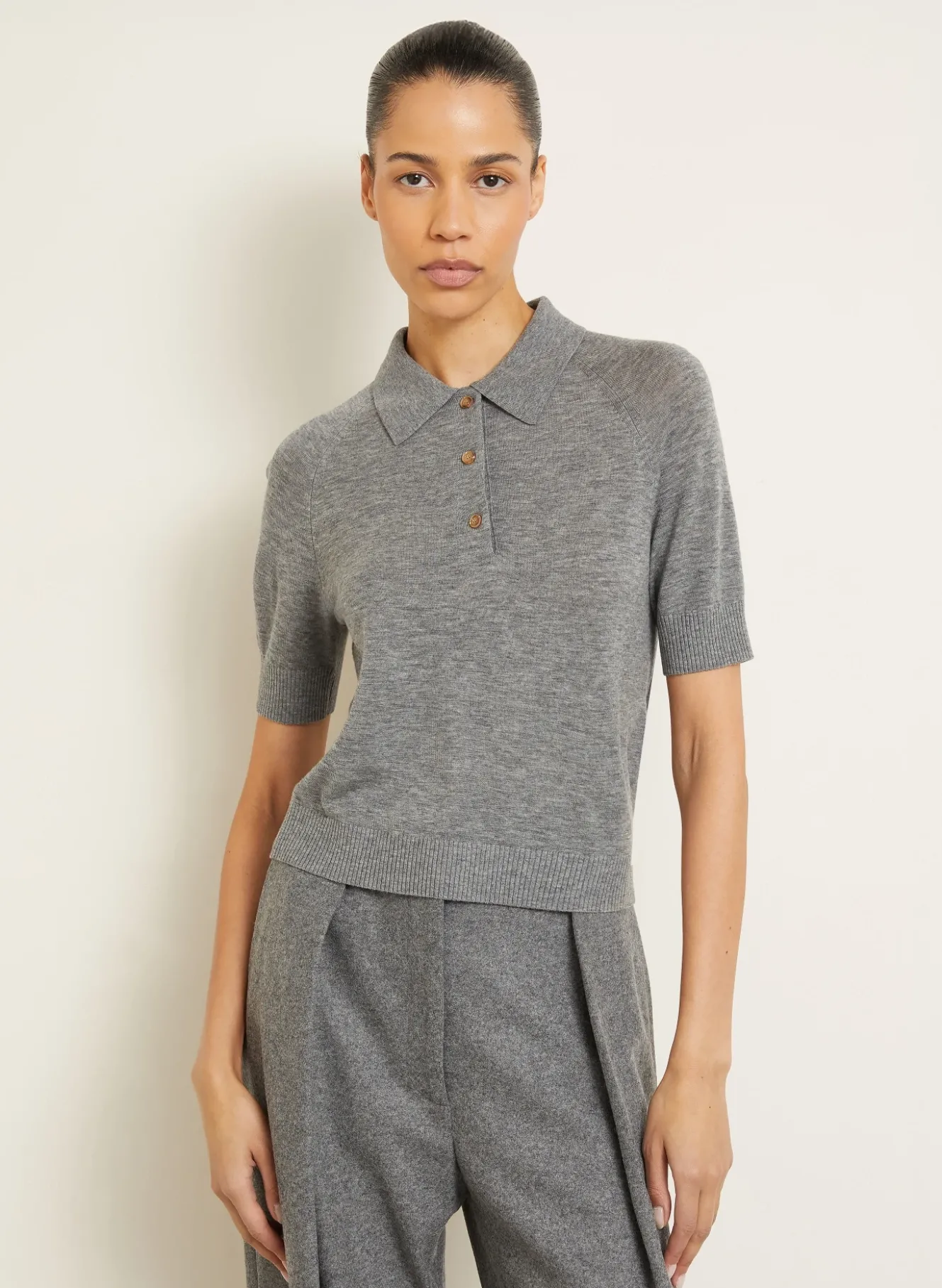 Strick-Poloshirt