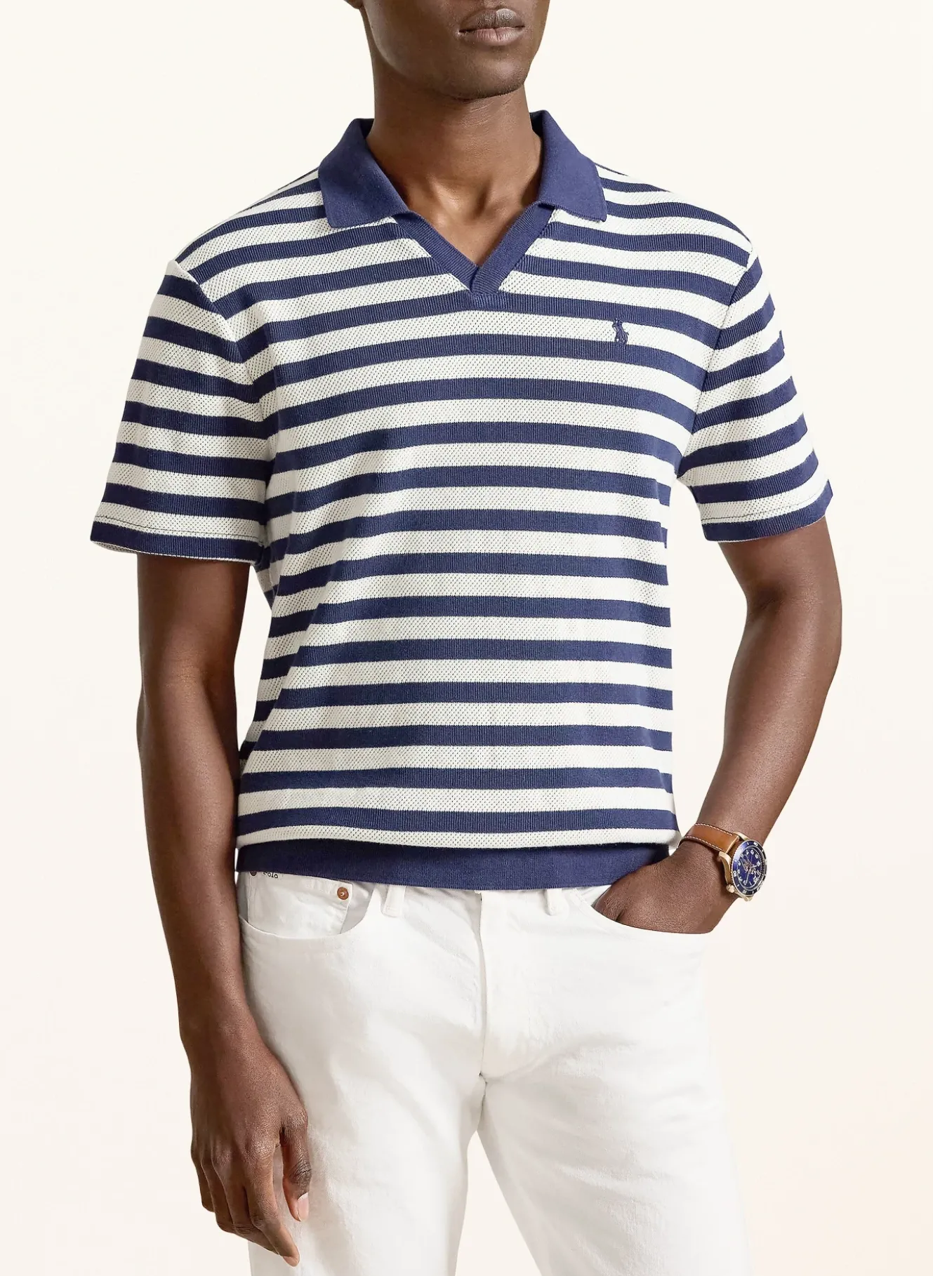 Strick-Poloshirt