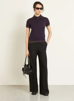 Strick-Poloshirt