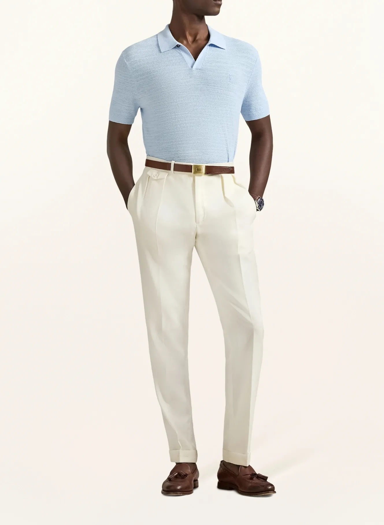 Strick-Poloshirt