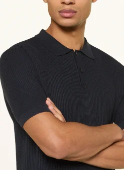 Strick-Poloshirt