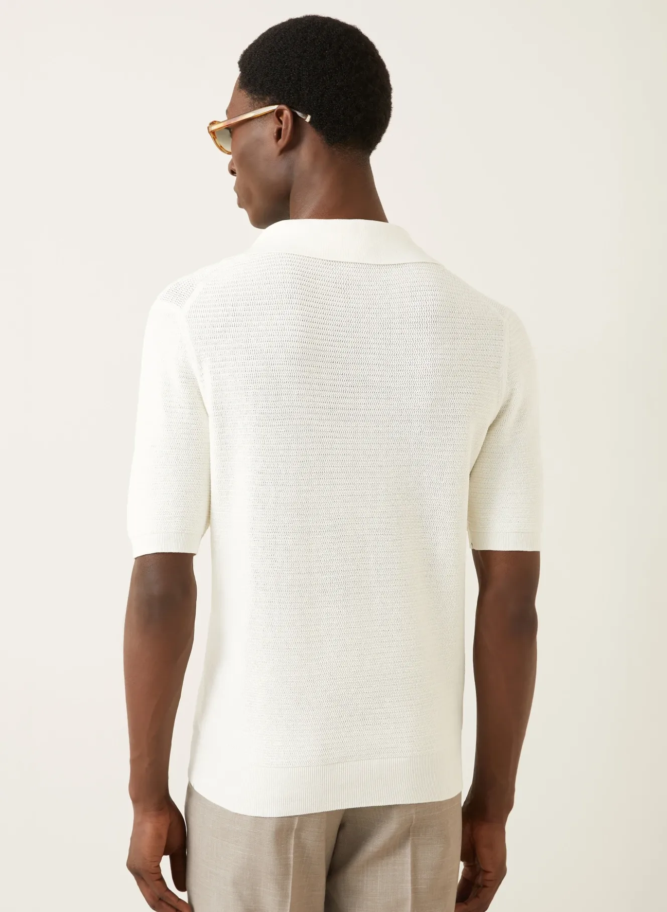 Strick-Poloshirt