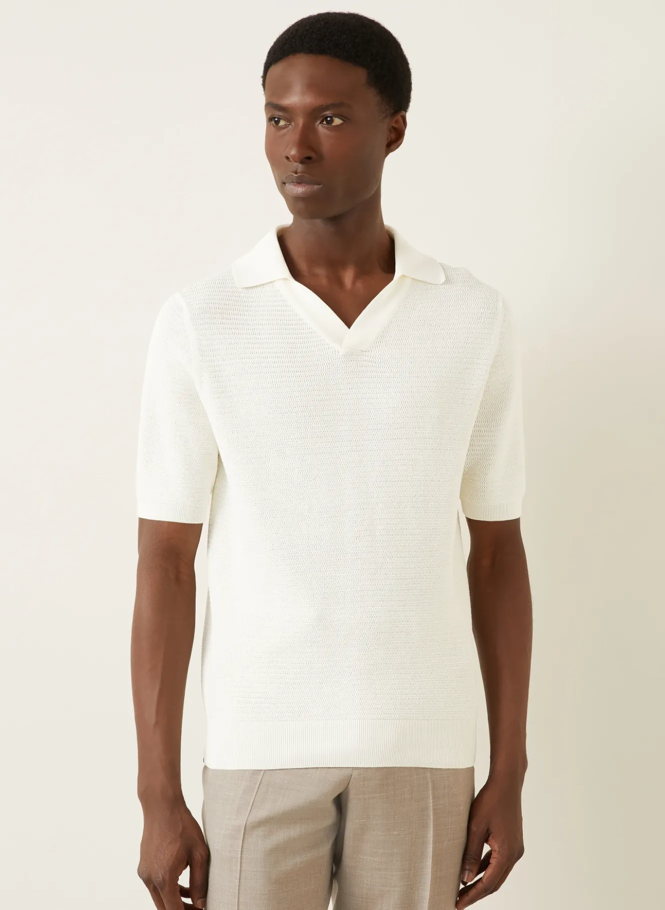 Strick-Poloshirt