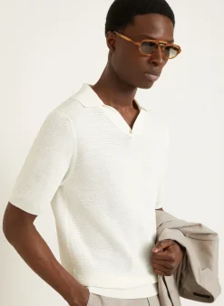 Strick-Poloshirt