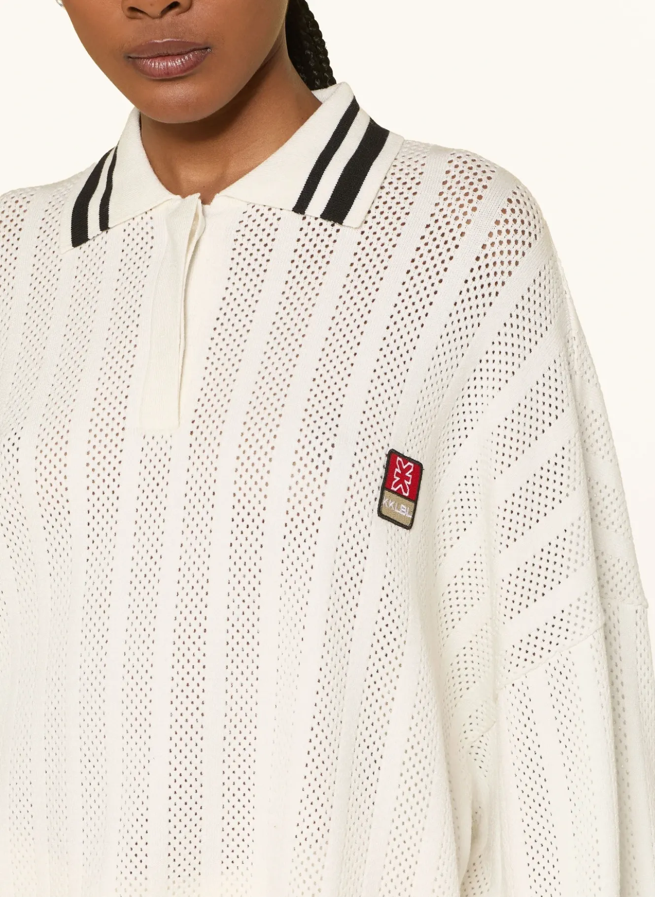 Strick-Poloshirt