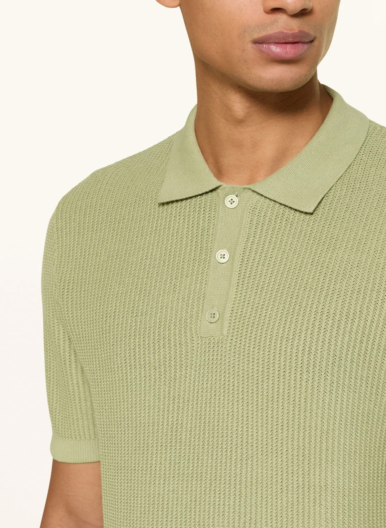 Strick-Poloshirt