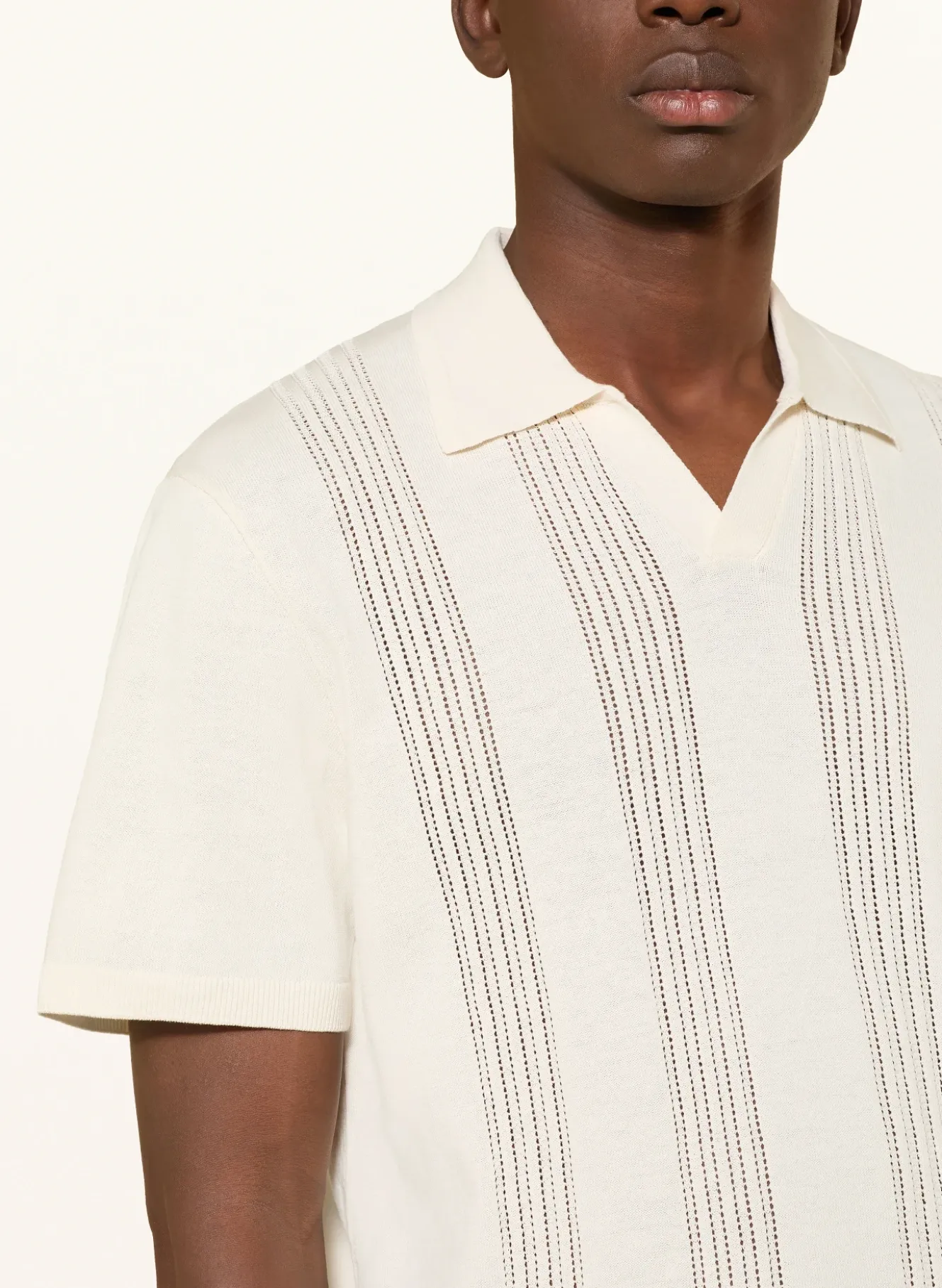 Strick-Poloshirt